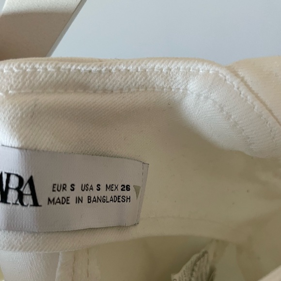 Zara white denim corset size small - Picture 2 of 3
